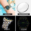POEDAGAR Women's Stainless Steel Quartz Watch with Diamond Dial, Calendar, and 30M Water Resistance Watches for Girl. 