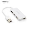 HUB USB 3.0 Laptop PC High Speed External 4 Ports Adapter Splitter USB Expander Computer Accessories For MacBook PS3 Xbox Laptop（USB 2.0 white）. 