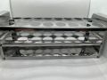 Stainless Steel Test tube stand for 10ml tubes. 