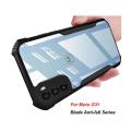 Motorola Moto G31/G41 Case Ipaky Protective Anti-Shock  Clear Back Cover With Camera Protection - Black. 