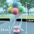 Car Ornaments Nodding Balloon Car Dashboard Decor Spring Shaking Head Toys Bobblehead Pink Car Accessory For Women Girls Gifts Tetuo. 