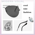 Metal Sunlight Glasses Children's student sunglasses men and women color reflective sunglasses toad mirror cute baby kids sun glasses. 