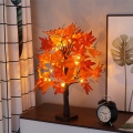 Autumn Decoration Maple Leaf Tree Lights with 24 LEDs 60cm Light Tree + Autumn Leaves Decoration for Table Autumn. 