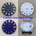 28.5mm nh35 dial nh36 dial custom logo NH35 case hands nh35 watch case NH36 case nh35 movement sports watch accessories parts 12. 
