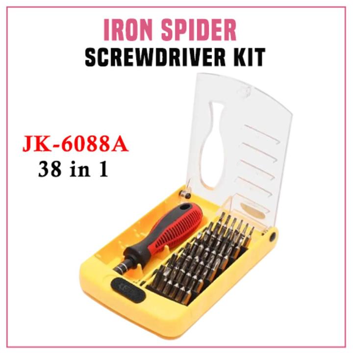 Screwdriver Kit JK-6088A 38 in 1  Magnetic hand tool with bits for phone laptop mobile phone repair in Pakistan | The Hope Store
