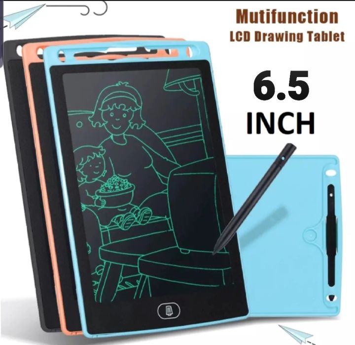 LCD Writing Tablet for Kids 12 Inch to 6.5 Inch - Magic Tablet for Children, Magic Slate for Girls, Electronic Slate for Kids with Magic Slate Pencil, E-Writing Board, Learning Toy for Educational Use, Erasable Writing Board, Single Colour Digital Memo