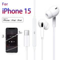 "Wired Woofer Handsfree for iPhone 15 Pro: Lightning Connector In-Ear Handsfree Headphones [No Bluetooth]". 