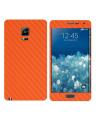 Samsung Galaxy Note Edge Orange Carbon Fiber Texture Mobile Skin. 