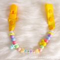 Baby Clips Teether Soother Pacifier Chain Holders Silicone Beads Teething Toy. 