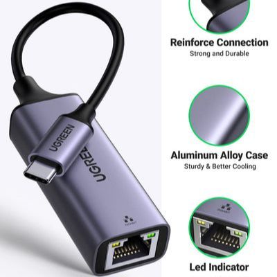 UGREEN USB-C TO ETHERNET GIGABIT ADAPTER