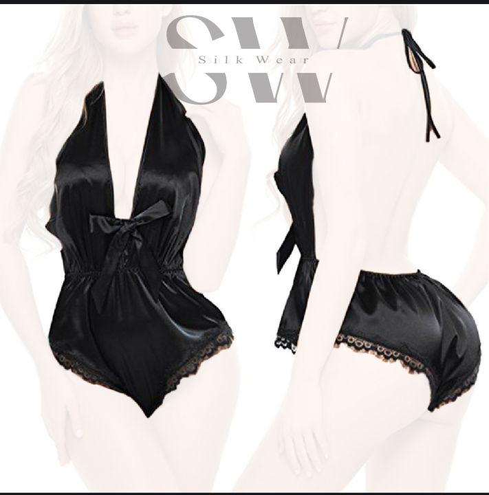 Pure%20Satin%20Silk%20Night%20Dress%20For%20Women%20Girls%20Honeymoon%20Nighty%20Bridal%20Lingerie%20Sleepwear%20Collection%20-%20Image%202