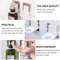 Pack OF 2 Self-Adhesive Shampoo Bottle Shelf Wall Mounted Liquid Soap shower gel Organizer Hook Holder Shelves Hanger Bathroom Accessories. 