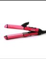 Modshell 2 in 1 Hair Straightener - 2 in 1 Hair Beauty Set - Baal Sidhe Karne Wali Straight Machine - Curler and Straightener 2 in 1 (Pink). 