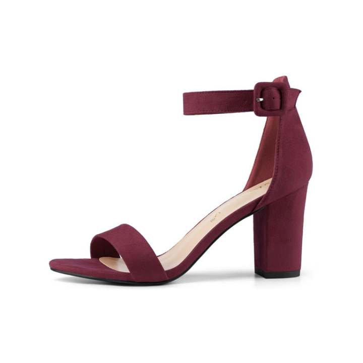 Women%20Fashion%20Maroon%20Block%20Heels%20Sandals%20Comfortable%20and%20Stylish%20for%20Any%20Occasion%20Luxury%20Style%20Office%20Wear%20Party,%20Weeding,%20Bridal%20-%20Image%203