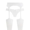 Silk Road Traders Thigh High Pantyhose Stocking With Lace Garter Suspender & Panty. 