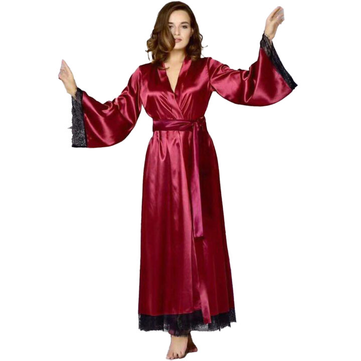 Nighty Long Gown Ladies Night Suit Red Colour