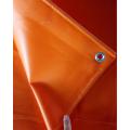 Waterproof Orange Tarpal Heavy Duty PVC Tarp, for Canopy Tent, Boat, Pool Cover. 