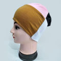 4 in 1 MultiColor Hijab Tube Underscarf, Ultra Soft Pull On Design. 