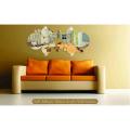 26PCS Acrylic Mirror Wall Removable Circle Decorative Mirror Sheet for Living Room Bedroom Decor. 