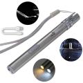 Mini Pocket Pen Flashlight Pencil Torch LED USB Rechargeable Light Outdoor. 