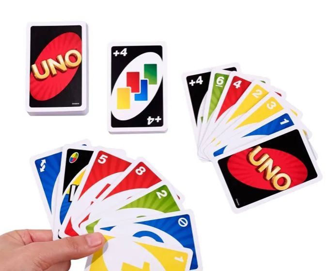 New Original UNO Card Game – 108 Cards, Special Edition, Laminated ...