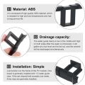 10 Pcs Clamp Solar Mount Clip Solar Panel Water Drain Mount Plastic 30 MM. 