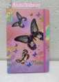 Colorful Butterfly Glitter Wallpaper Cover Diary For Girls-160 Pages Large Size Glitter Cover Travel Journal A5 Lined Paper Diary-5703. 