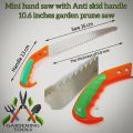 Mini Hand Saw with Anti Skid Handle 10.6 inches Garden Prune Saw Saw – Aari Premium Quality Saw Bladee For Wood Cutting – Prune Saw For Gardening , Trimming , Purning, And Cutting Wood. 