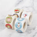 500pcs/roll Merry Christmas Stickers 500pcs Animals Snowman Trees Decorative Stickers Navida Wrapping Gift Box Label Christmas Tags. 