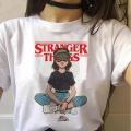 Fashion T Shirt For Teenage Girls and Ladies New And Stylish Tee Shirt Design In White & Black Strange Things Summer Collection Half Sleeves Shirt. 
