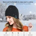 Winter Bluetooth USB Rechargeable Music Headset Warm Knitting Beanie Hat Cap. 
