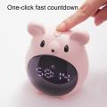 Alarm Clock Table Clock LED Digital MINI Alarm Clock Cartoon Large Screen Mouse Shape Rechargeable Time Desktop Clocks for Home. 