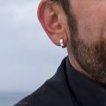 Earring for boys, men, and girls stainless steel Good Quality Ear clip earrings for boys and men Silver color earrings.. 