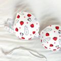 High Quality Front Open 4 In 1 Push-up Hello Kitty Print Adjustable Straps Bra Panty Set 016. 