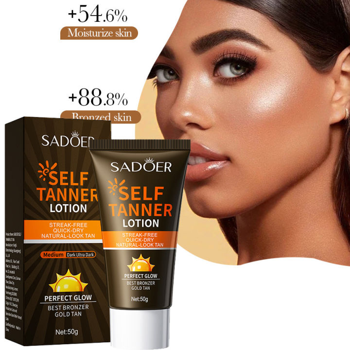 Self Tanning Lotion Self Tanner Flawless Self Tanning Lotion Tan Sunless Tanner For Face And Body Does Not Block Pores