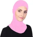 HEADWEAR - MUSLIM UNDER SCARF CAP HIJAB ISLAMIC NECK COVER HEAD WEAR CAP Black -Be Hijabi. 