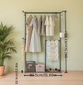 360 Degree Rotating Garment Rack 4 different shape – Durable Metal Frame, Powder Coated Finish, with Wheels – Ideal for Home or Boutique. 