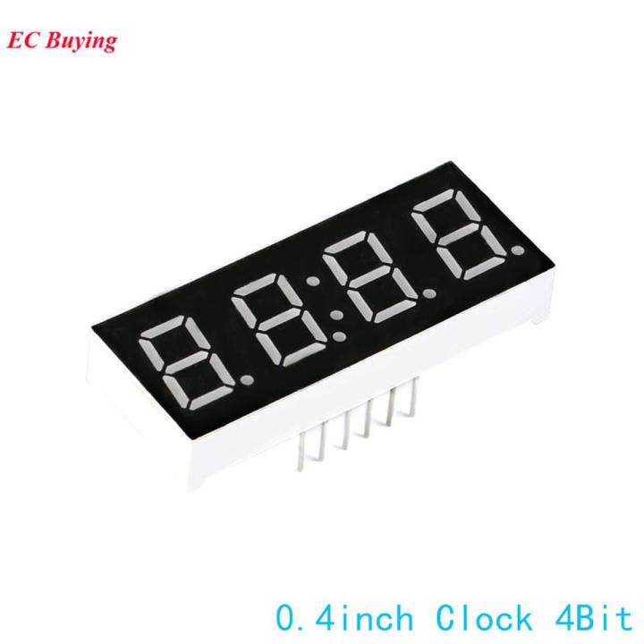 5Pcs 0.4 Inch 7 Segment LED 4 Bit Red Digital Tube Common Cathode Segment Display Clock Electronic DIY