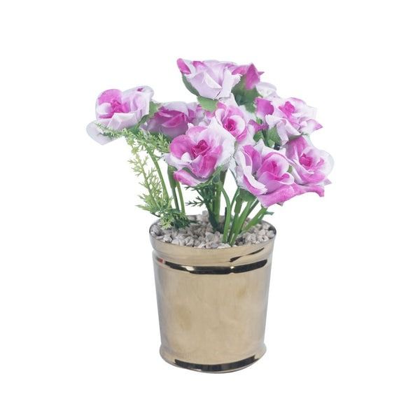 Tabletop Decor Artificial Flowers Plant Pot Centrepiece Decoration