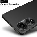 Phone case OPPO A78 4G cover Soft Slim Micro Matte Flexible Silicone Protective with Anti-fingerprint Skin-like for OPPO A78 4G Casing HP. 