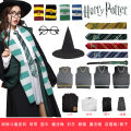 Harry Potter cos costume magic robe cloak drape style lanfondo cosplay magic suit school uniform flying. 