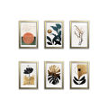 6 Pcs 4x6" Minimalist Modern Customized Frames Photo Wall Decoration Photo Frame Wall Art Hanging Home Decoration Picture Gallery for Living Room Study Room, Perfect Wall Hangings, Best gift for Bedroom, Birthday Gift. 