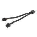 2PCS GPU PCIe 8 Pin Female to Dual 2X 8 Pin (6+2) Male PCI Express Adapter Braided Y-Splitter Extension Cable. 