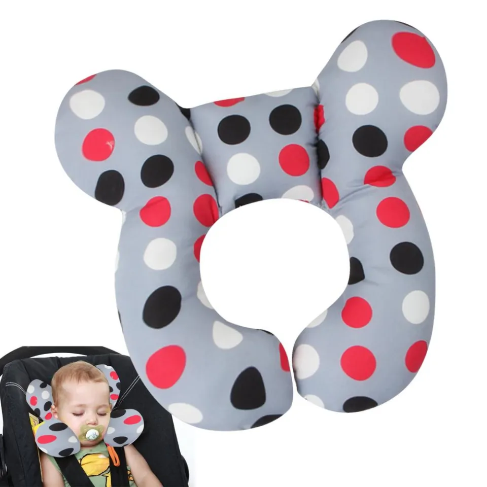 Baby Pillow For Car Seat Cartoon U Shaped Baby Travel Pillow Baby Travel Pillow For Head And Neck Support For Pushchair Car Seat