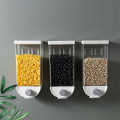 1PC Wall Mounted Whole Grain Rice Storage Tank, Pressed Grains, Wall Mounted Dry Food Dispenser,  1500ML Whole Grain Storage Boxes. 