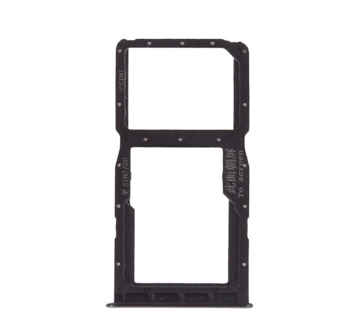 Huawei P30 Lite Dual SIM Tray Sim Jacket Sim Slot Sim Door For Huawei P30 Lite _ Black