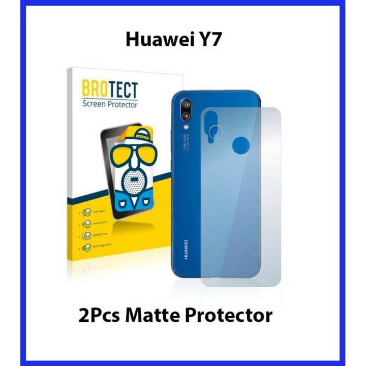 2Pcs Huawei Y7 Prime 2018 Back Matte Protector Soft Skin Sheet Soft Film Protection For Huawei Y7 Prime 2018