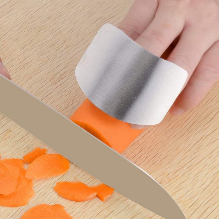 Stainless Steel Finger Guards, Finger Guard for Safety Knives and Knives, Safe Kitchen Tool for Icing and Cutting in Kitchens