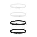 4 PCS Crop Adjustable Band Kit Crop Tool for Shirt, Crop Band Set for Tucking Shirts, Elastic Belts for Women Tops, Shirt Band. 