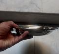 One Plate Stainless Steel Size 9 inches. 